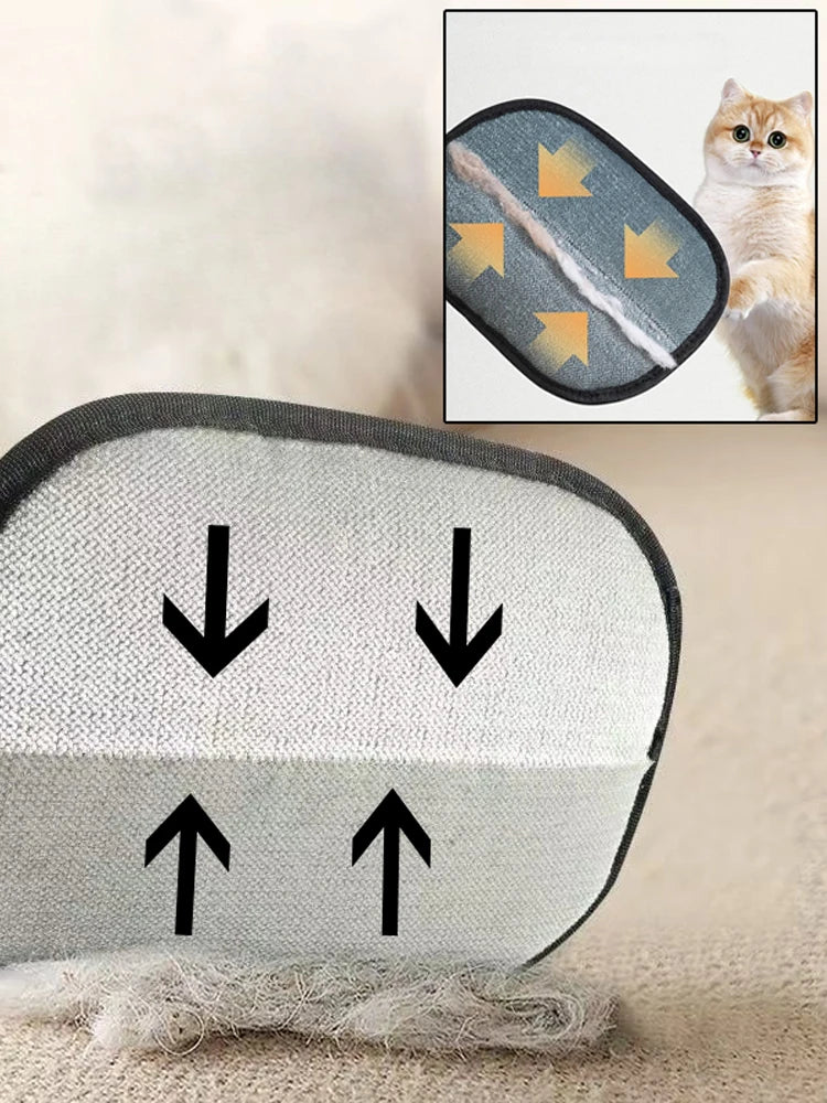 Pet Hair Remover Glove Brush Portable Washable Clothes