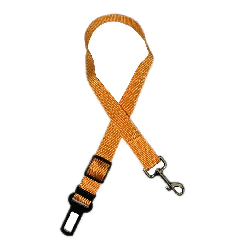Car Seat Belt Pet Seat Vehicle Dog Harness Lead Clip Safety Lever Traction Dog Collars