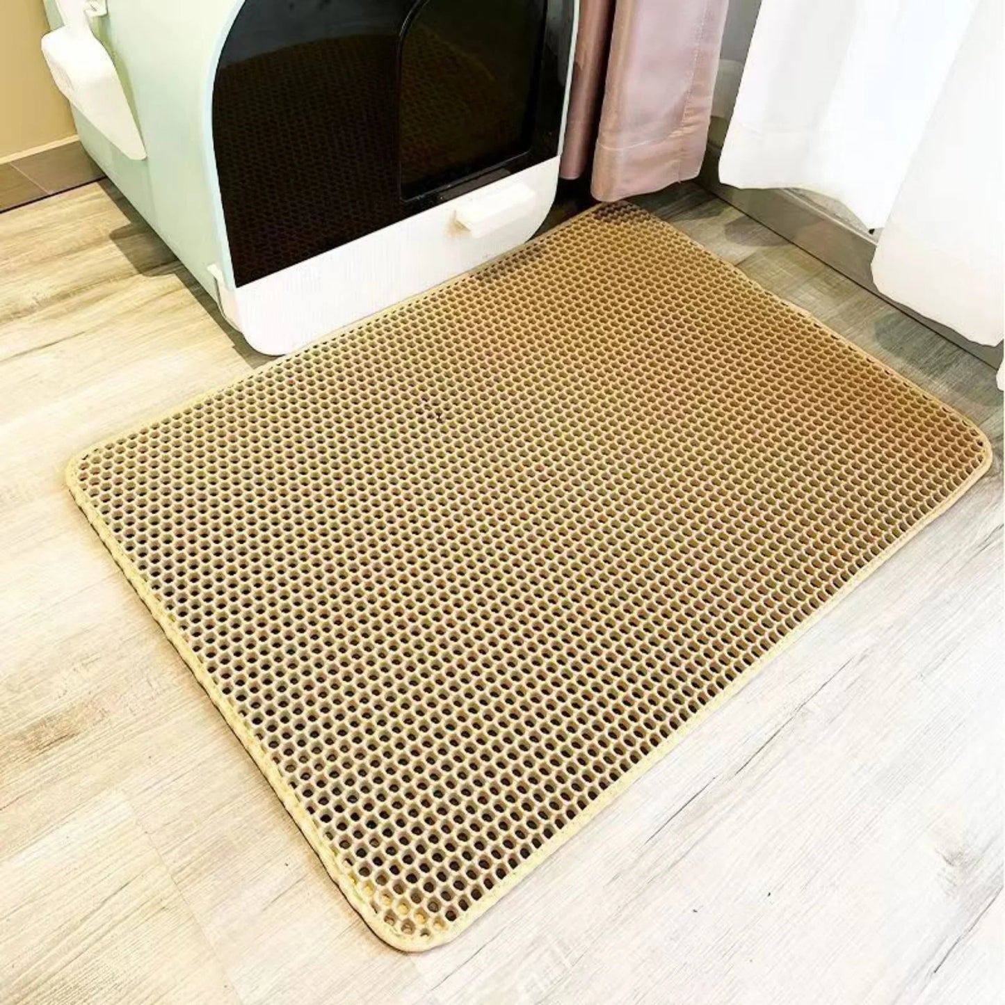 Premium Large Cat Litter Mat Non-Slip Washable Pet Toilet Pad Sand Control