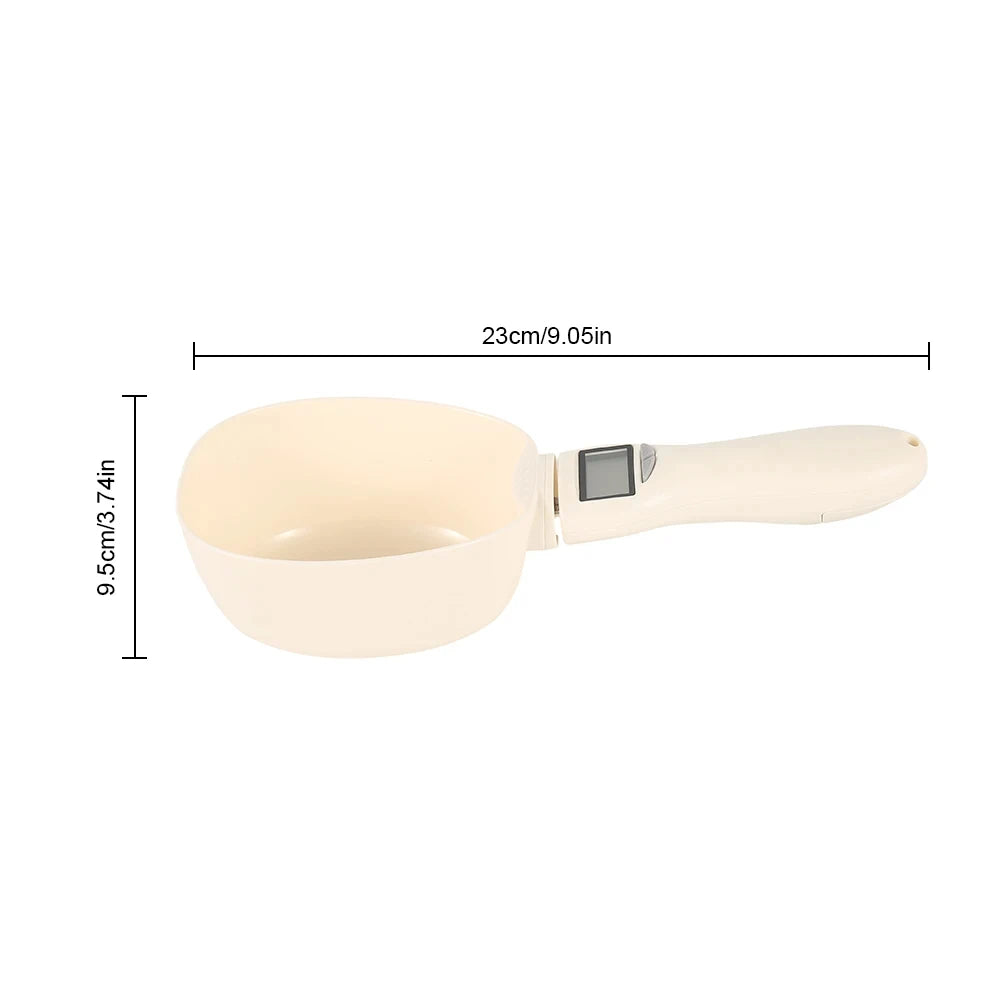 Pet Food Cup Digital Spoon Scale Kitchen Food Scale with LED Display