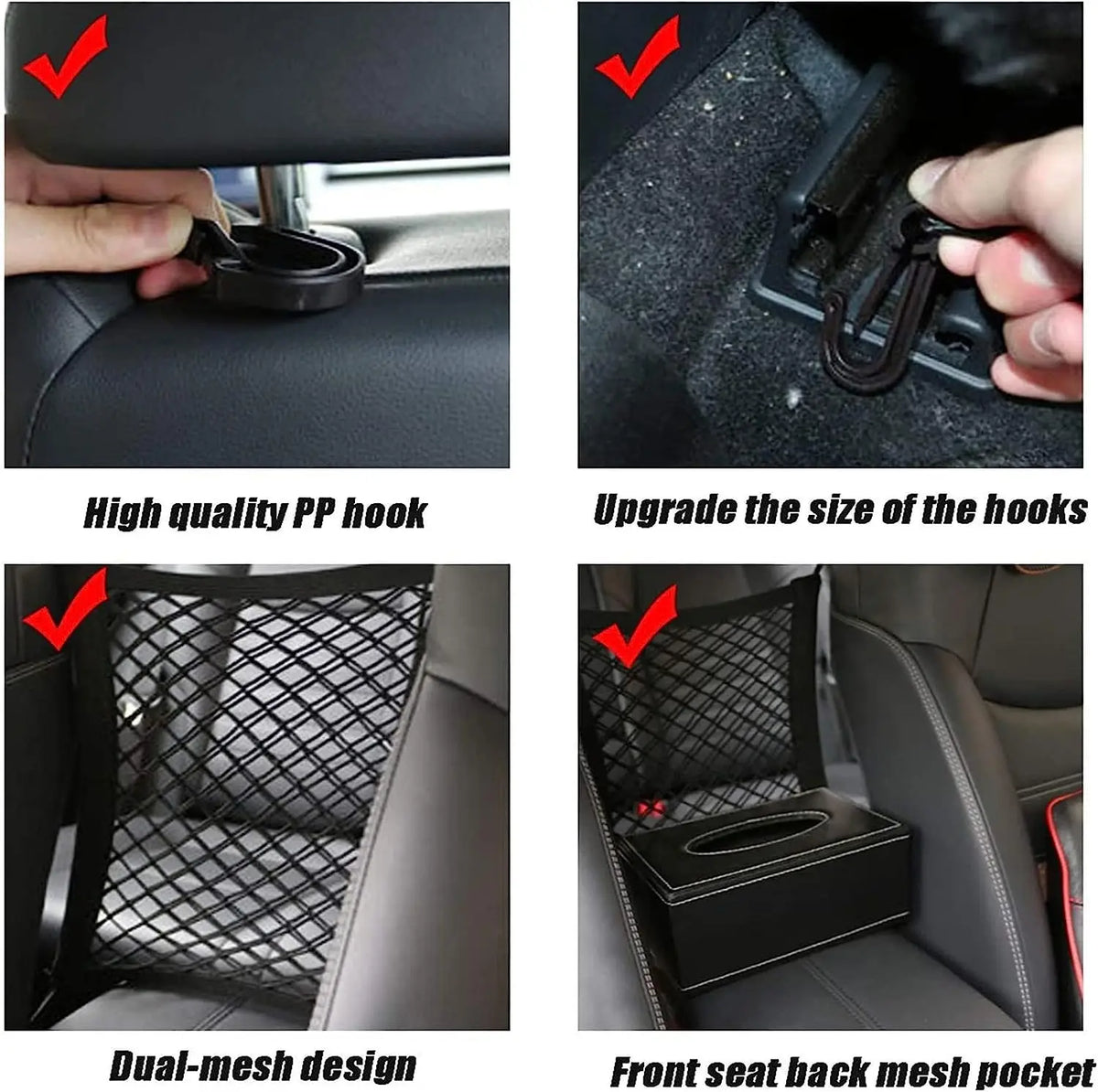 Bag Pet Barrier Guard Back Seat Safety Protector Mesh Net