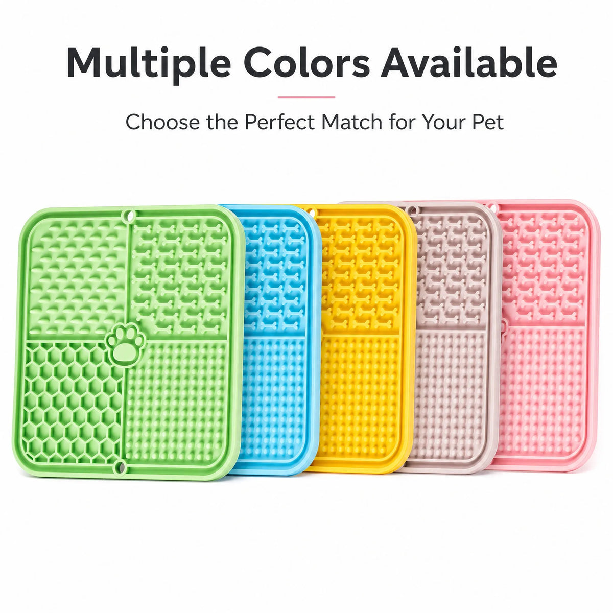 Pet Lick Silicone Mat Dogs Pet Slow Food Plate for Dog