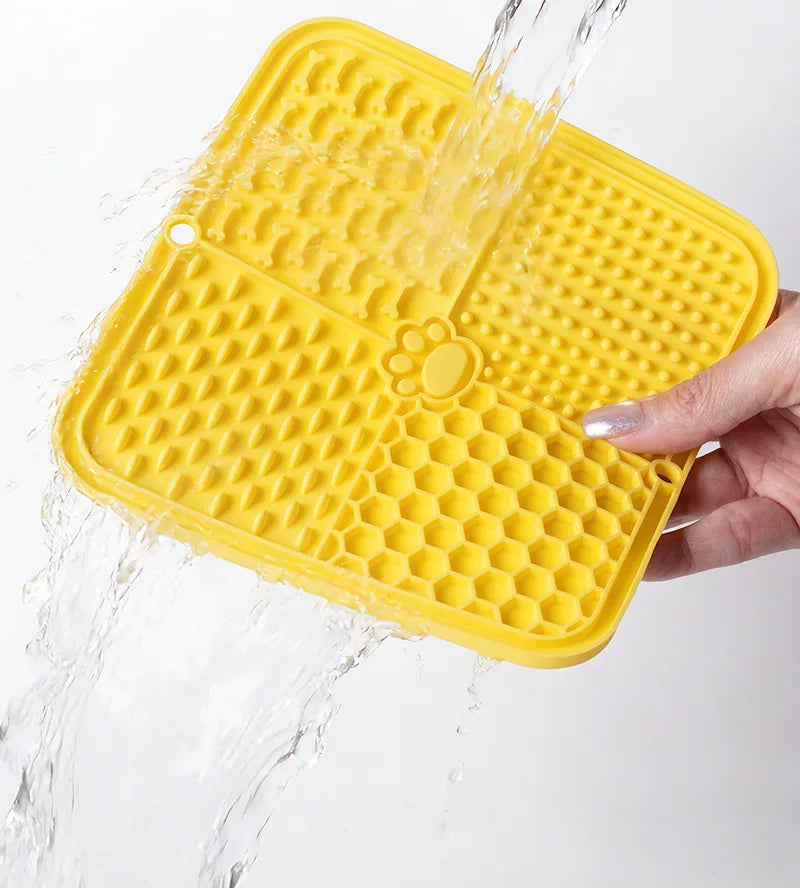Pet Lick Silicone Mat Dogs Pet Slow Food Plate for Dog