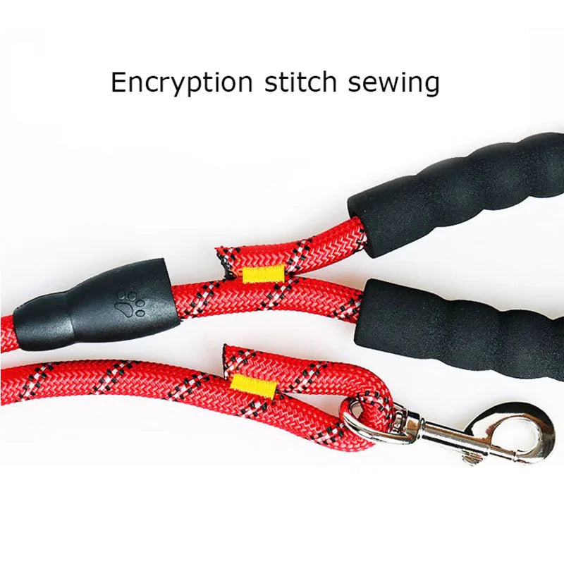 Double Heavy Duty Traction Rope For Strong Dogs - Enhance Safety And Contr