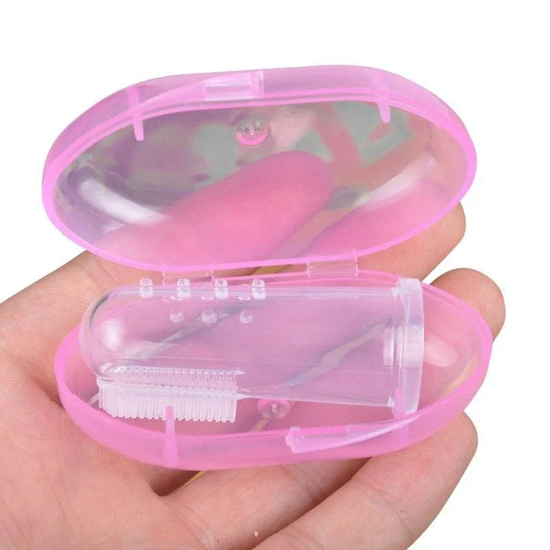 Dog Brush Bad Breath Tartar Teeth Care Tool Dog Cat Cleaning Silicagel 