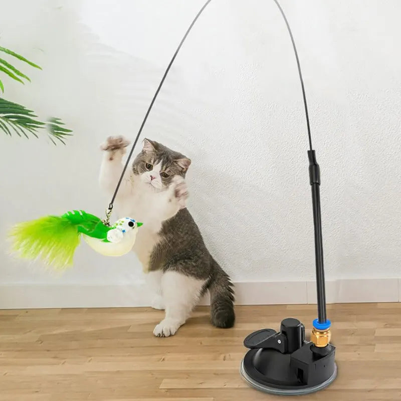 Interactive Sucker Feather Bell Funny Cat Toys