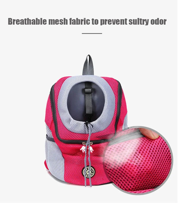 New Dog Pet Backpack Carrier Travel Bag Front Pack Breathable Adjustable 