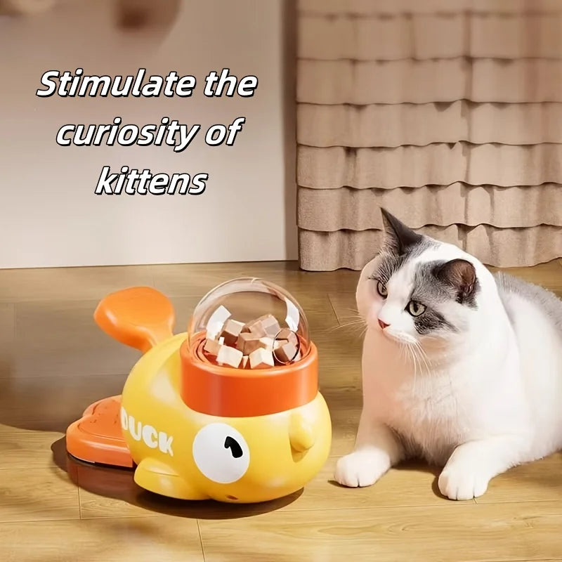Manual Press Food Dispenser for All Cats