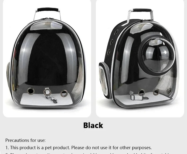 Transparent Breathable Portable Space Capsule Pet Carrier Backpack 
