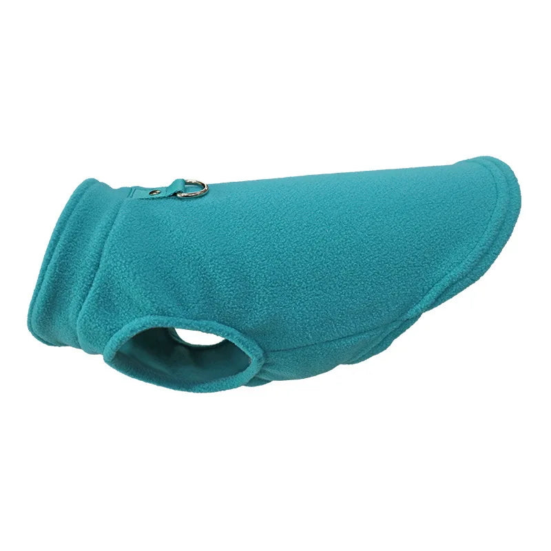 Warm Fleece Dogs Clothes Pet Dog Jacket Vest With D