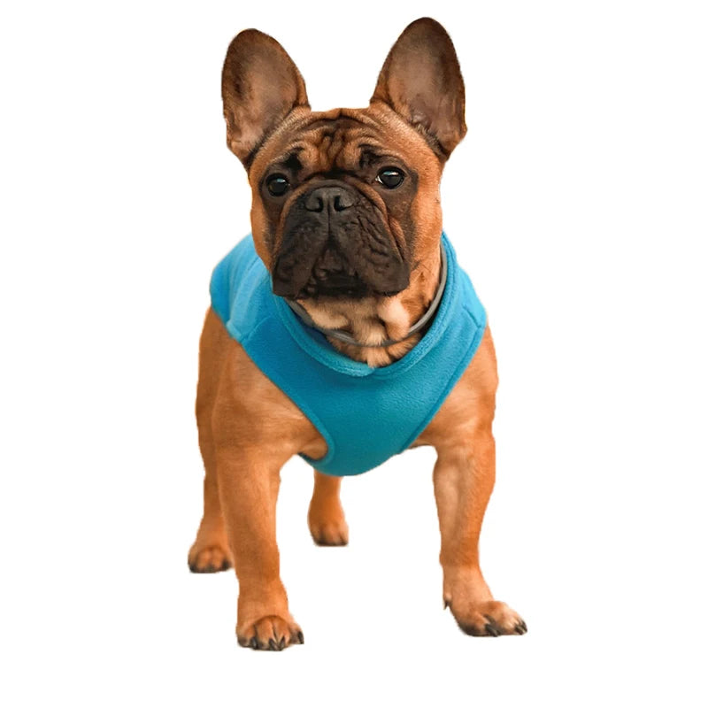 Warm Fleece Dogs Clothes Pet Dog Jacket Vest With D