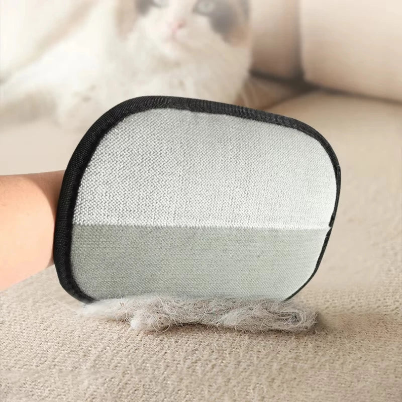 Pet Hair Remover Glove Brush Portable Washable Clothes
