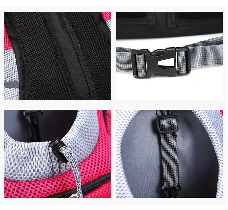 New Dog Pet Backpack Carrier Travel Bag Front Pack Breathable Adjustable 