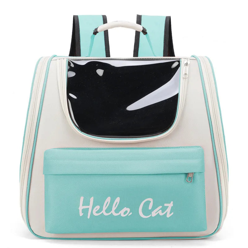 Pet Carrier Backpack Waterproof Oxford Sturdy Aluminum Frame Travel Cat Dog Bag 