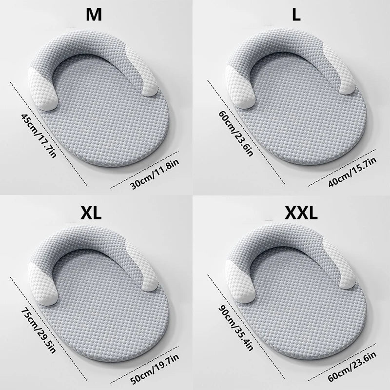 Cooling Dog Bed Summer Ice Silk Cat Mat Oval Pet Nest Breathable Heat Dissipation 