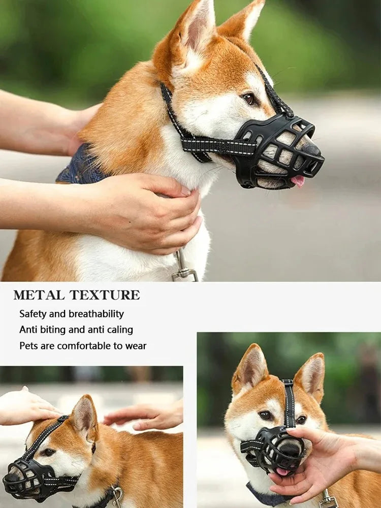 Mask Breathable Basket Dog Muzzle Durable Strong Mask Muzzle 