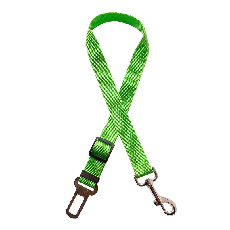 Car Seat Belt Pet Seat Vehicle Dog Harness Lead Clip Safety Lever Traction Dog Collars