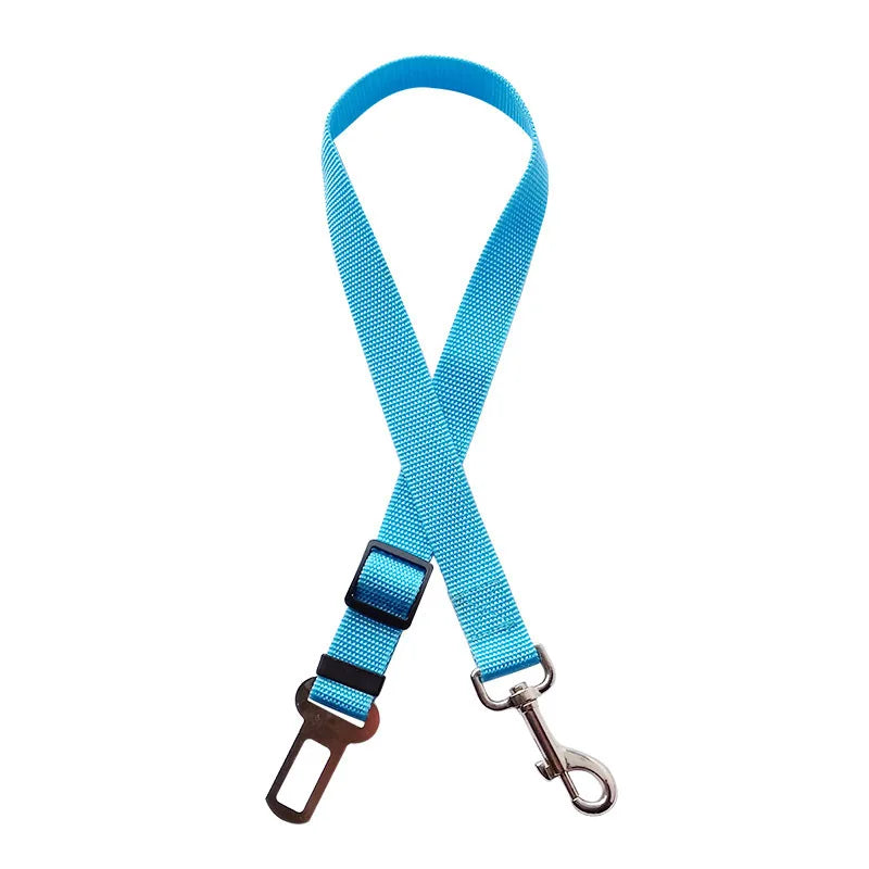 Car Seat Belt Pet Seat Vehicle Dog Harness Lead Clip Safety Lever Traction Dog Collars