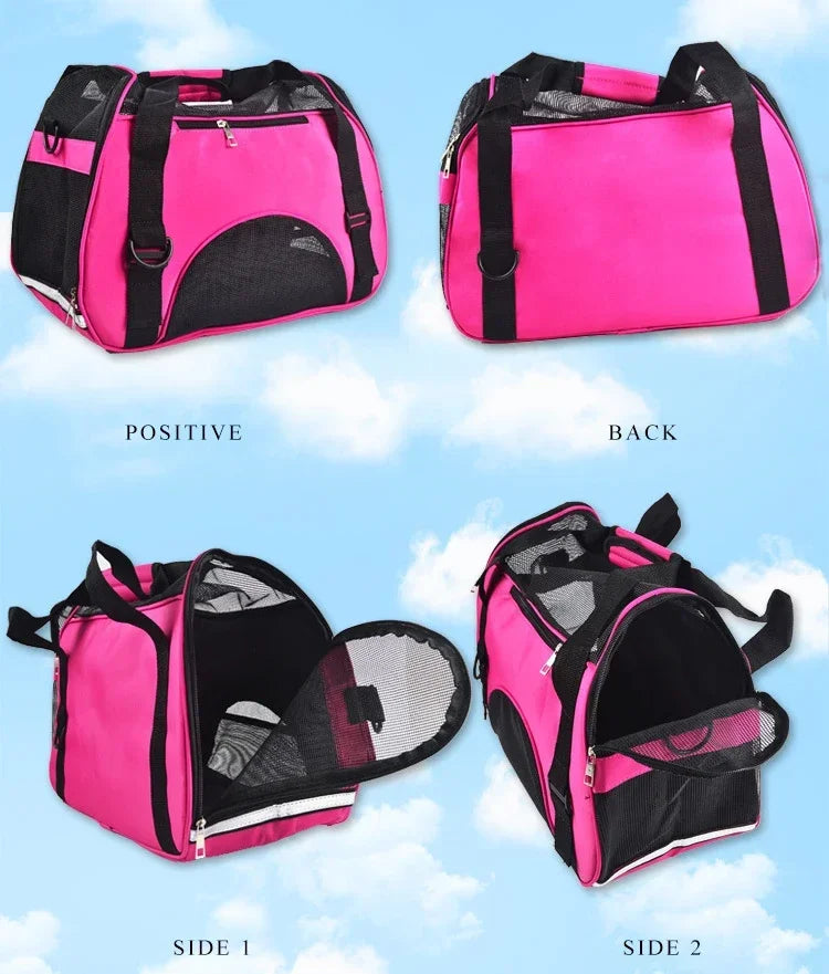 Portable Dog Cat Carrier Bag Pet Puppy Travel Bags Breathable Mesh