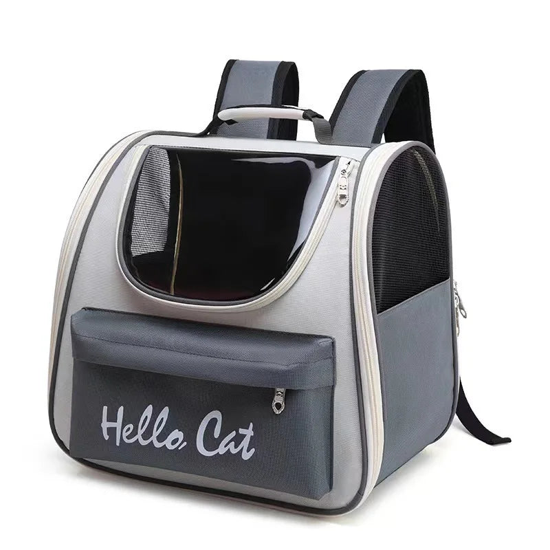Pet Carrier Backpack Waterproof Oxford Sturdy Aluminum Frame Travel Cat Dog Bag 