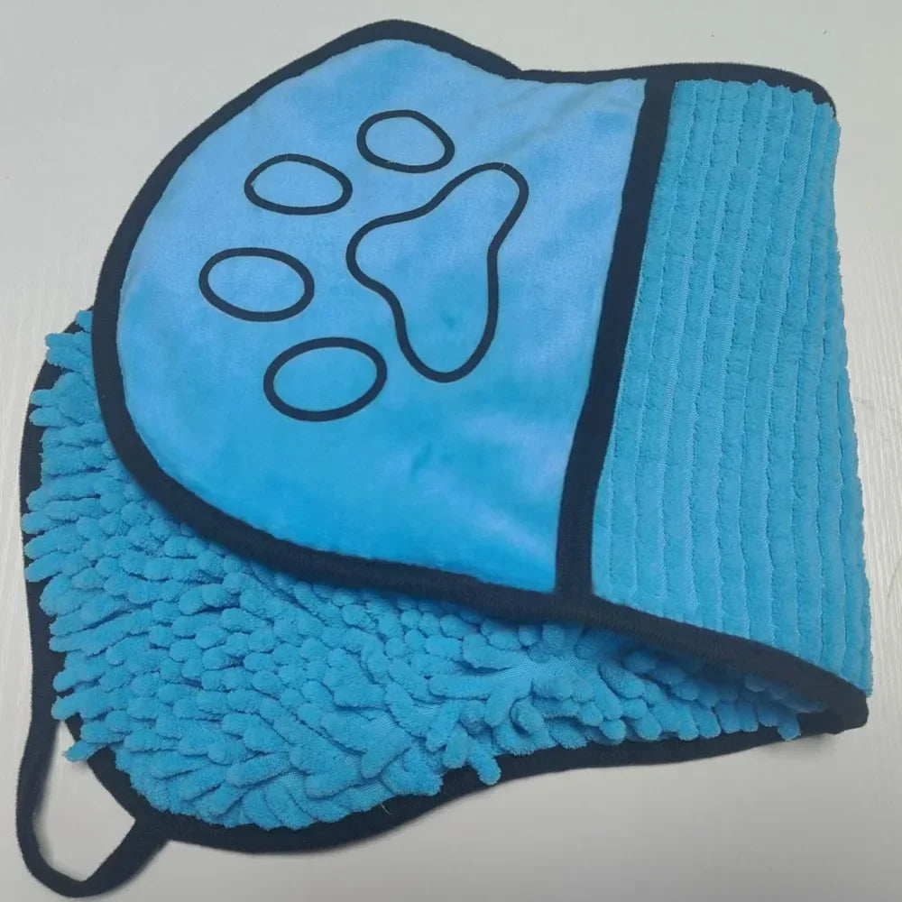 Cat Towels Convenient Soft Bath Robe Dry Pet Cleaning Washcloth 