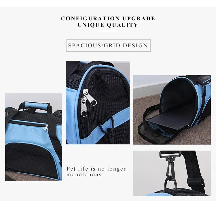 Portable Dog Cat Carrier Bag Pet Puppy Travel Bags Breathable Mesh
