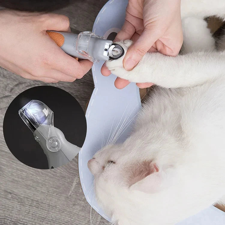 Clipper Scissors With LED Light Cat Dog Nail Clippers Tool Scissors Nail