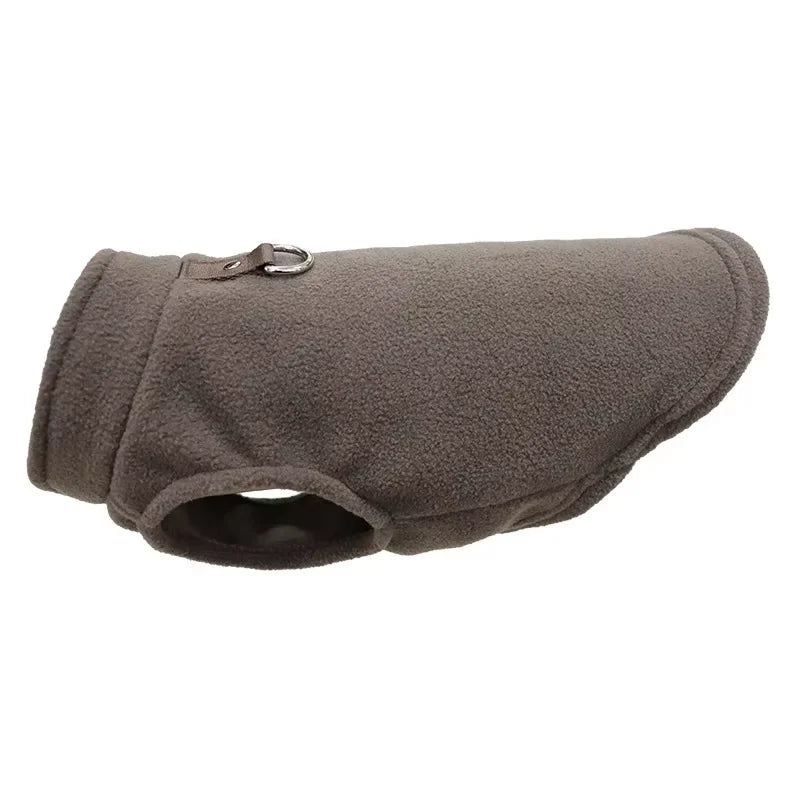 Warm Fleece Dogs Clothes Pet Dog Jacket Vest With D