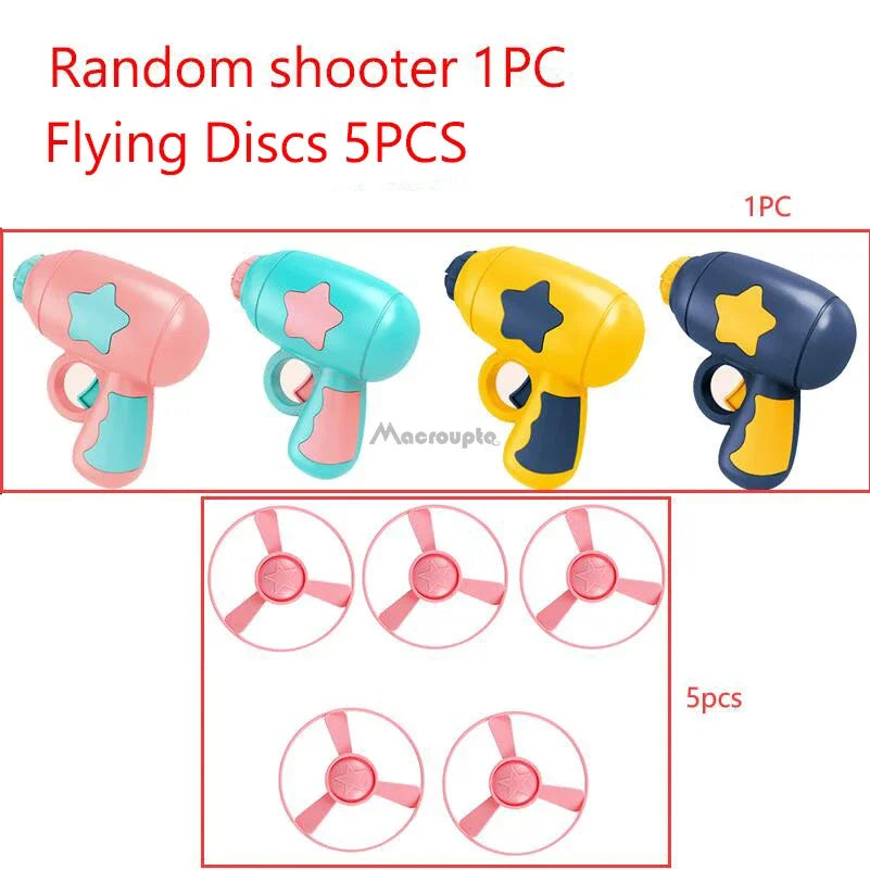 Training Toy For Kitten Mini Flying Disc Shooting Gun Chasing Games Cat Toys 