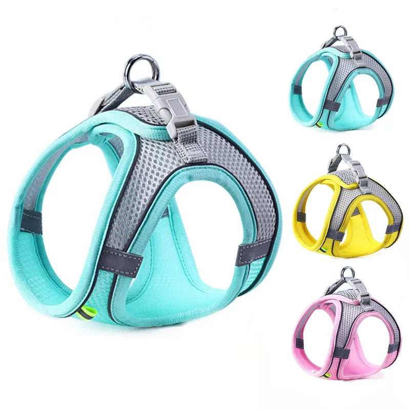 Cat Dog Harness Vest Chest Rope Set Reflective