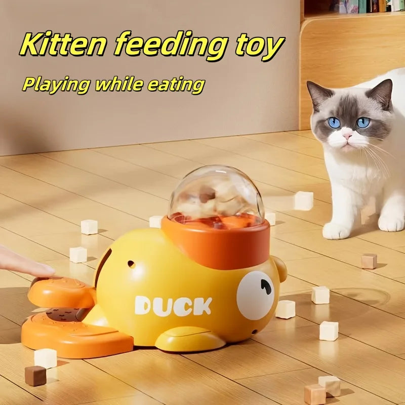 Manual Press Food Dispenser for All Cats