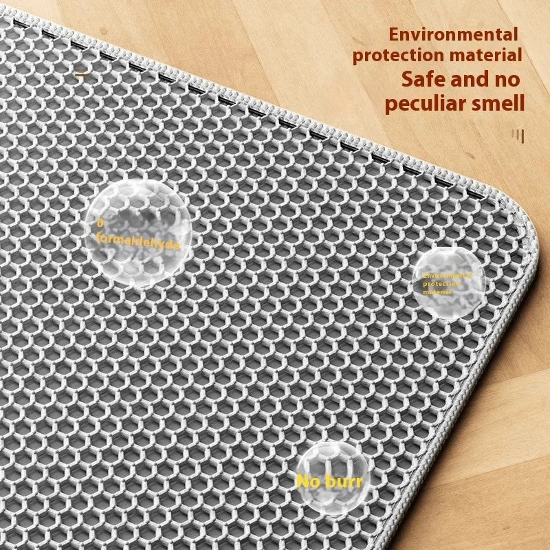 Premium Large Cat Litter Mat  Non-Slip Washable Pet Toilet Pad Sand Control