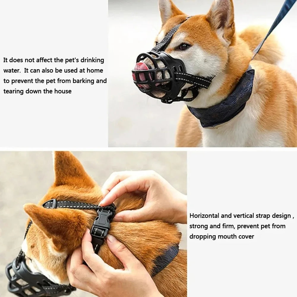 Mask Breathable Basket Dog Muzzle Durable Strong Mask Muzzle 