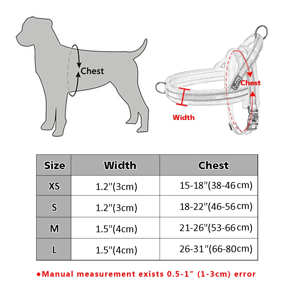 Pet Vest Padded Strap Harnesses For Small Medium Large Dogs Pitbull Buldog