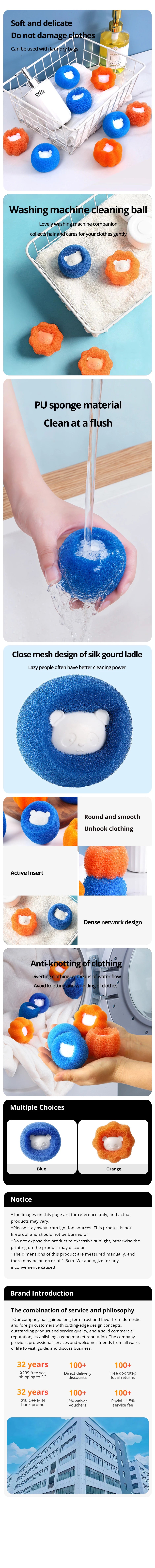 Laundry Ball Kit Hair Remover Pet Clothes Cleaning