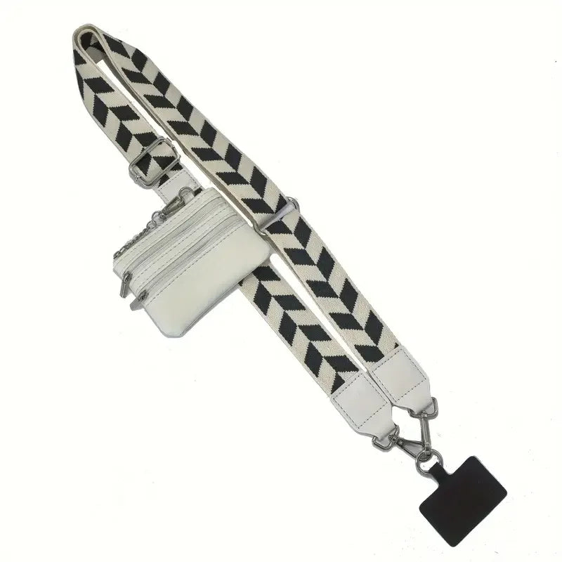 Phone Strap With Zippered Pouch For Women