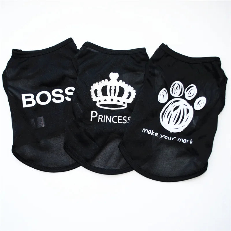 Security Clothing for Dogs Summer Pet Clothes Vest for Small Dogs