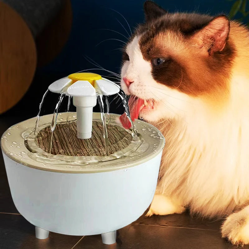 Pets Water Fountain Auto Filter USB Electric Mute Cat Drinker Bowl 1200mL