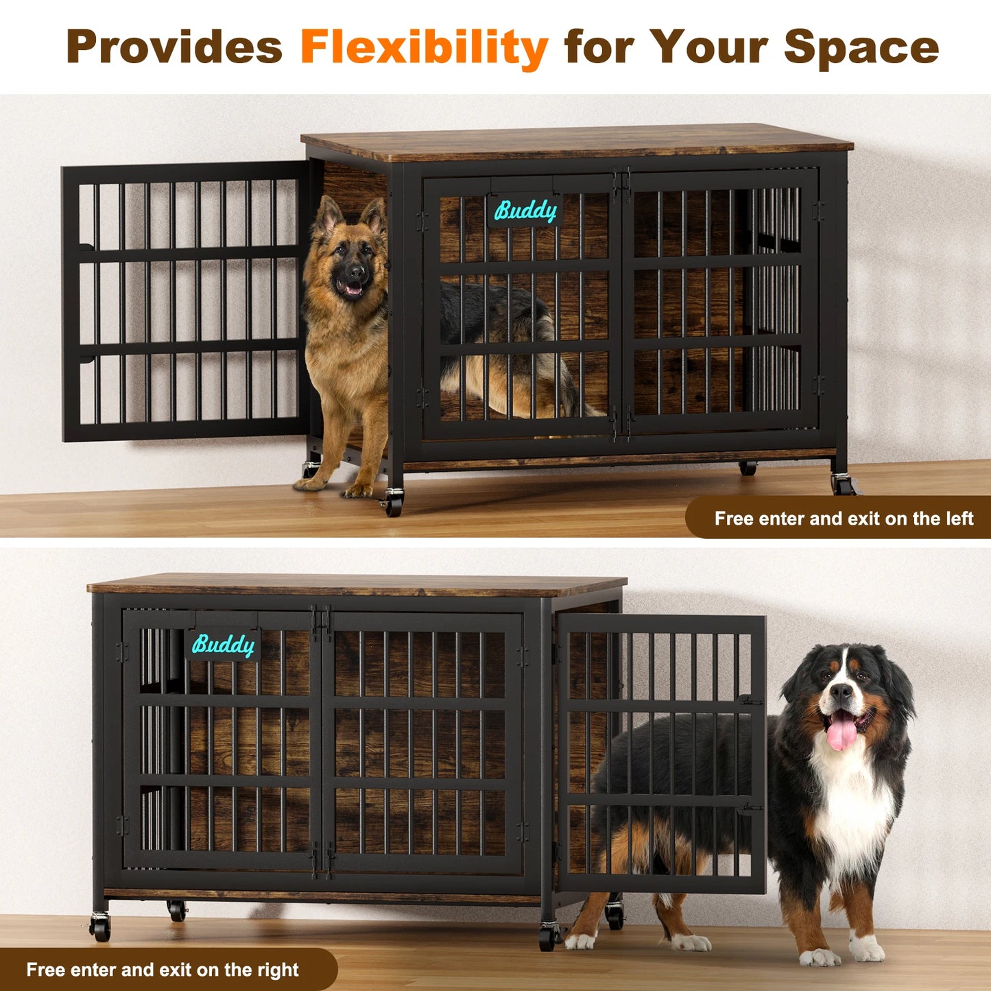 Heavy Duty Dog Kennel Indoor for Large and Medium Dogs