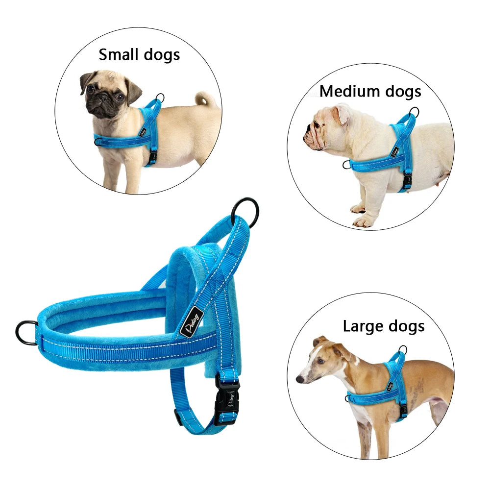 Pet Vest Padded Strap Harnesses For Small Medium Large Dogs Pitbull Buldog