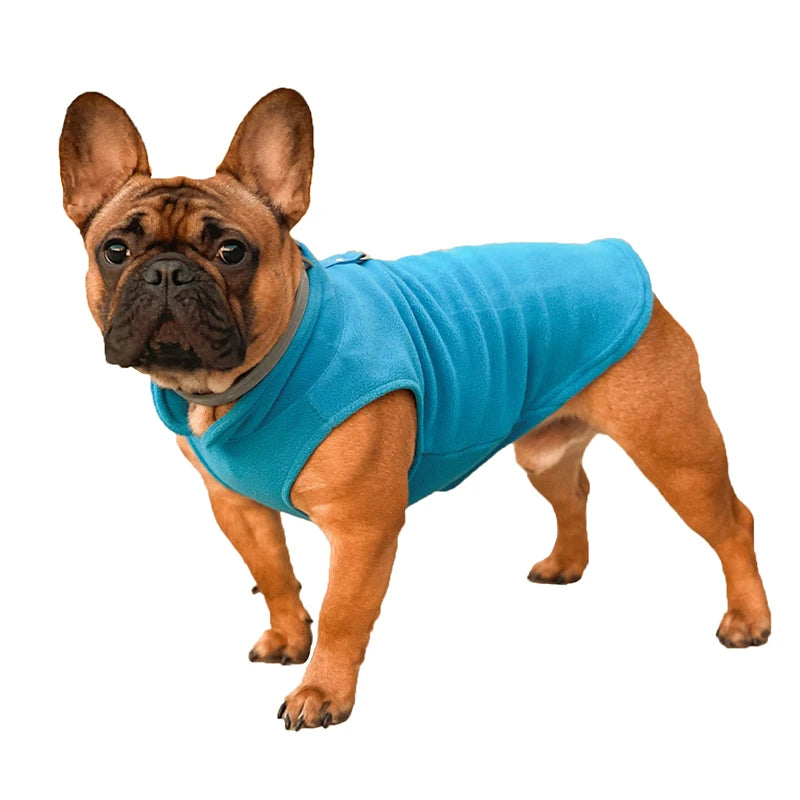 Warm Fleece Dogs Clothes Pet Dog Jacket Vest With D