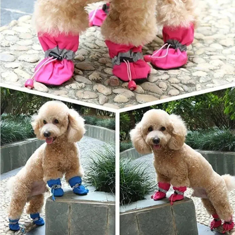 Pet Dog Shoes Anti-slip Rain Snow Boot Thick Warm For Small Cats Dogs Puppy Socks Booties