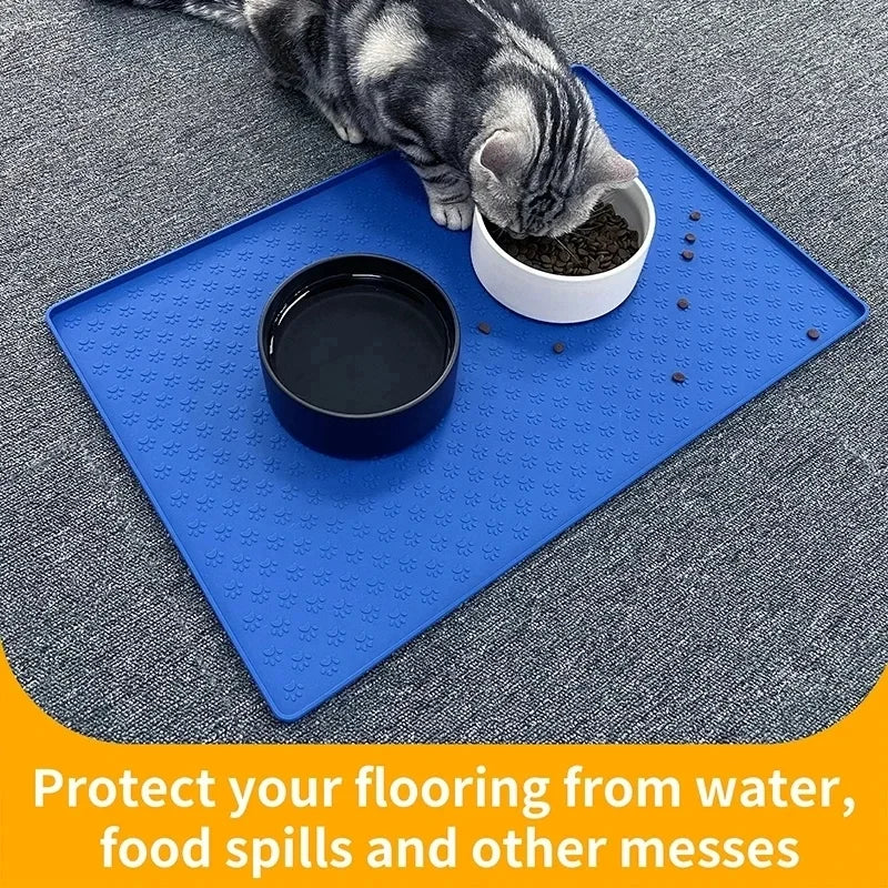 Pet Placemat Cat Dog Drinking Feeding Placemat Feeder Mats Cat