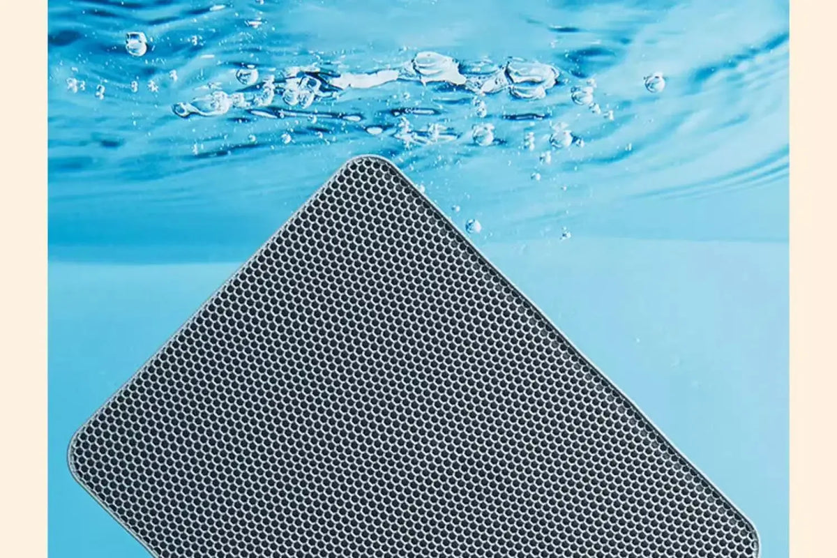 Premium Large Cat Litter Mat  Non-Slip Washable Pet Toilet Pad Sand Control
