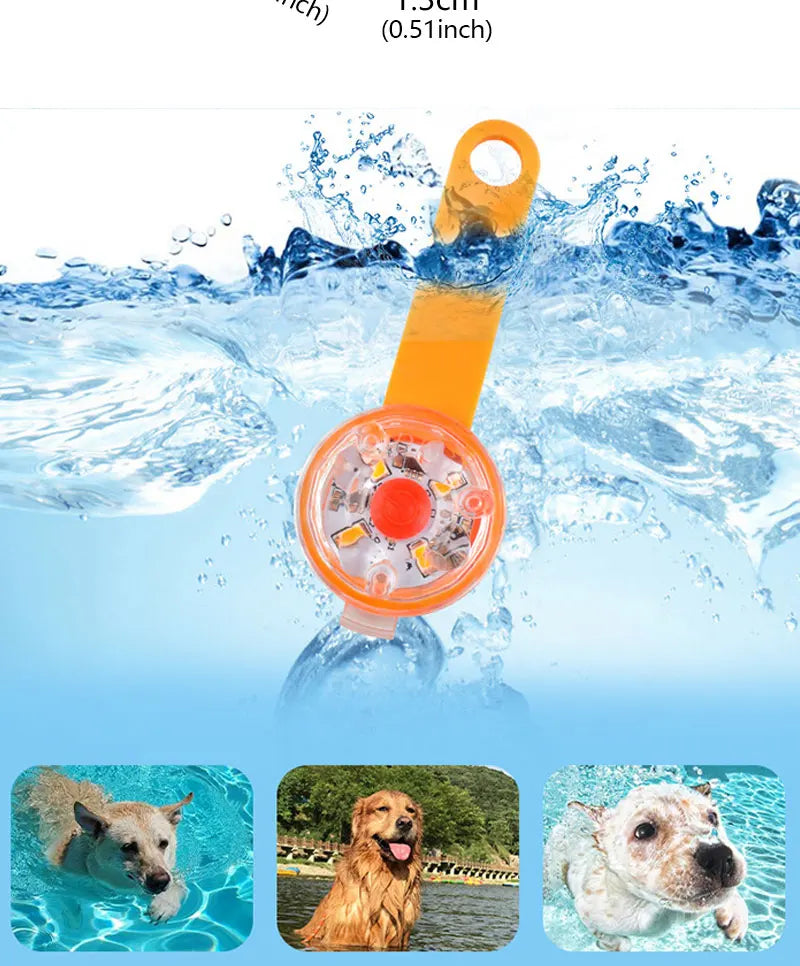 LED Pet Tracking Luminous Pendant Ligh Dogs Collars Dog Wear
