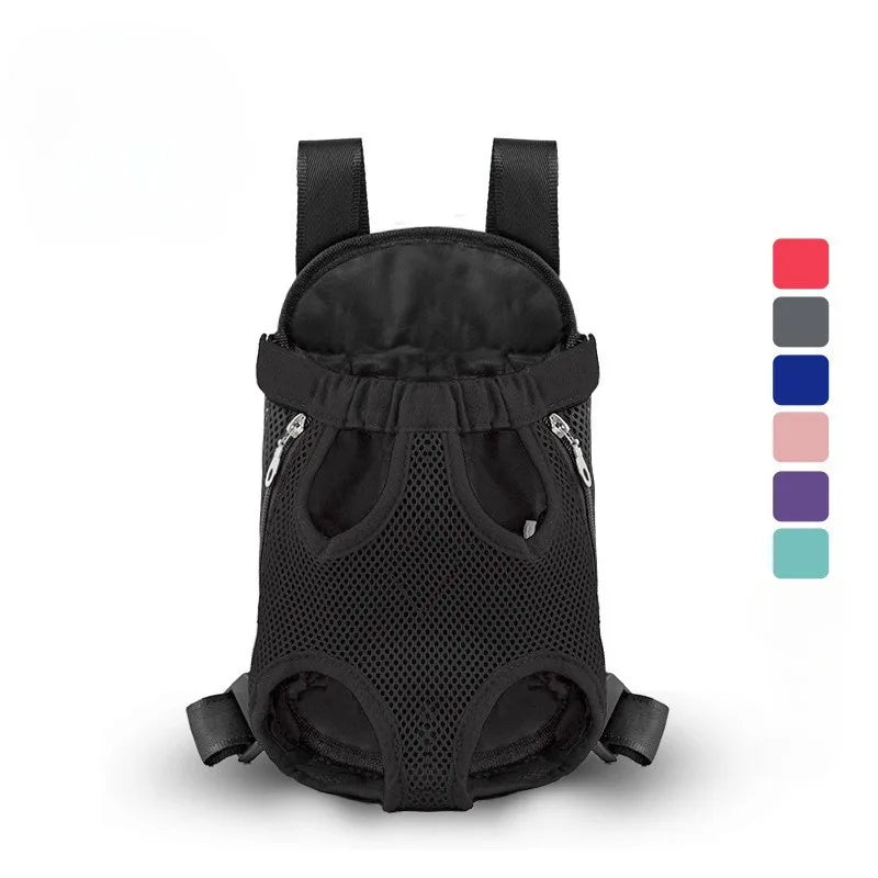 Double Shoulder Breathable Portable Travel Pet Dog Carrier Backpack Mesh