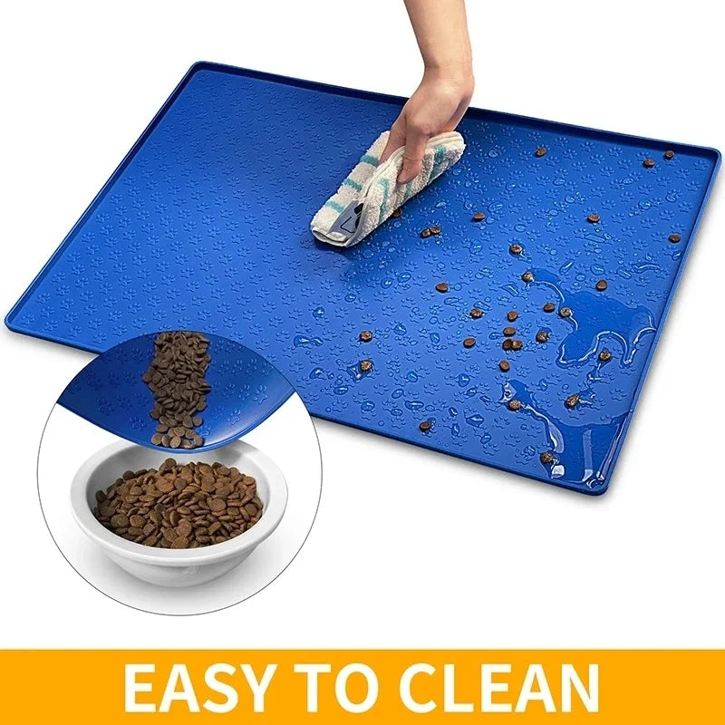 Pet Placemat Cat Dog Drinking Feeding Placemat Feeder Mats Cat