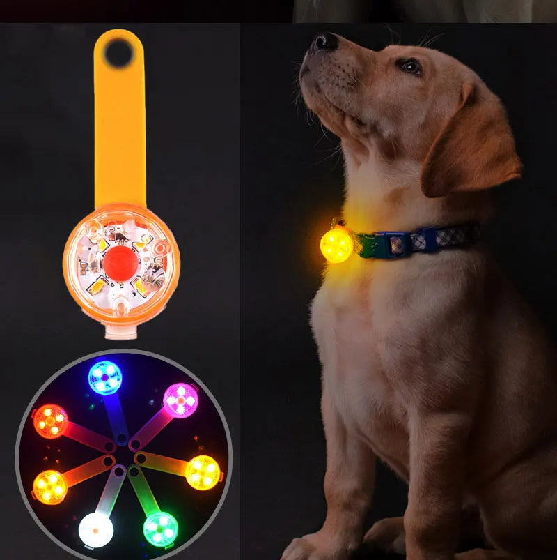 LED Pet Tracking Luminous Pendant Ligh Dogs Collars Dog Wear
