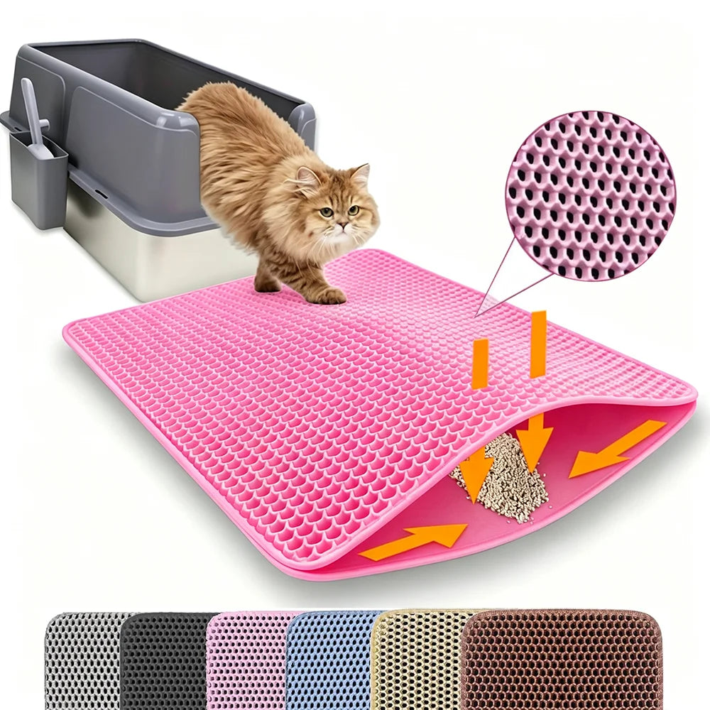 Cat Litter Mat Double Layer Pet Non Slip