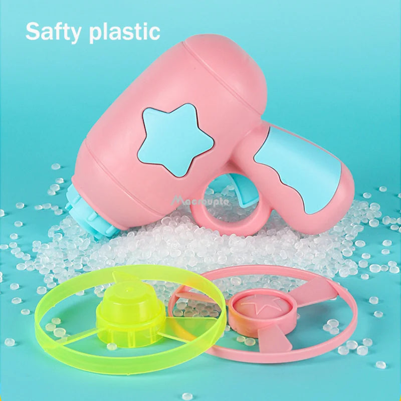 Training Toy For Kitten Mini Flying Disc Shooting Gun Chasing Games Cat Toys 